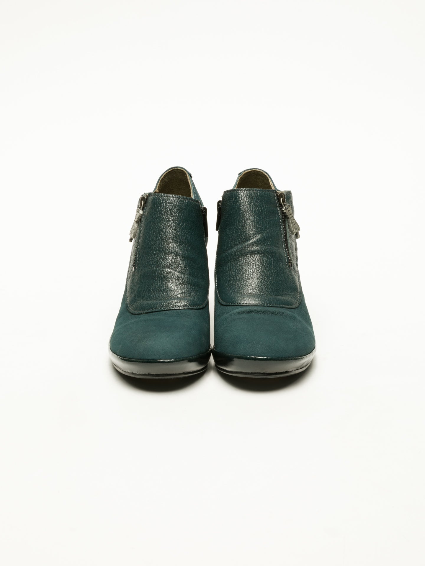 Fly London Green Zip Up Ankle Boots